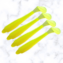 Total Shad 10,5 cm - Pacote com 4 Unidades -  Chartreuse Yellow