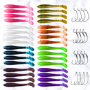 Kit Total Shad 10,5 + Anzóis Offset - SUPER OFERTA