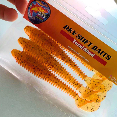 Kit Total Shad 10,5 cm + Anzóis Offset - SUPER OFERTA