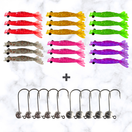 Kit Camarão DKV + Jig Head