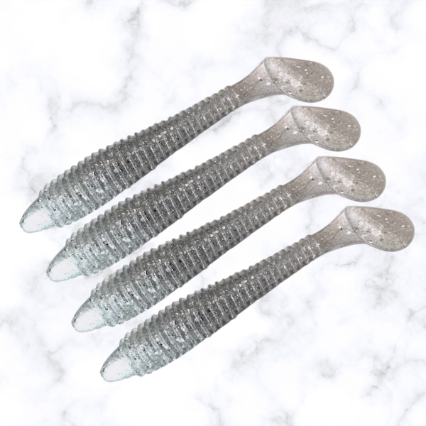 Total Shad 10,5 cm - Pacote com 4 Unidades - Chrome Silver