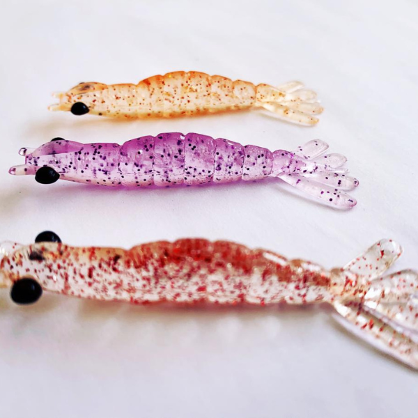 Kit Camarão DKV 9 cm + Jig Head - 15 Unidades