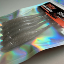 Slide Shad 9 cm – Kit com 5 Iscas Soft para Robalo, Tucunaré e Bass - Cor cinza