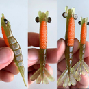 Kit 30 Camarões Ovados + 10 Jig Heads - Combo Promocional