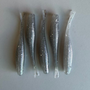 Slide Shad 9 cm – Kit com 5 Iscas Soft para Robalo, Tucunaré e Bass - Cor cinza