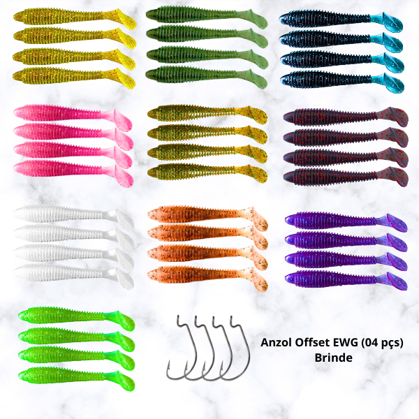 Kit Total Shad - 10 Pacotes + Brinde