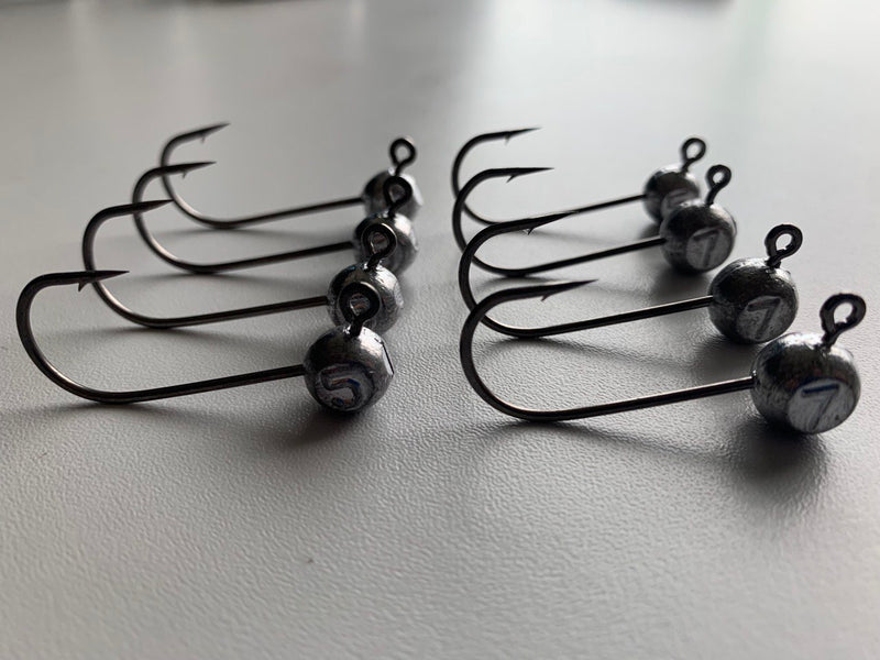 Kit Robalo - 30 Camarões + 10 Jig Heads